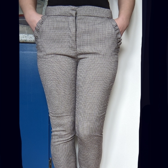 Zara Houndstooth Trousers - Picture 5 of 5